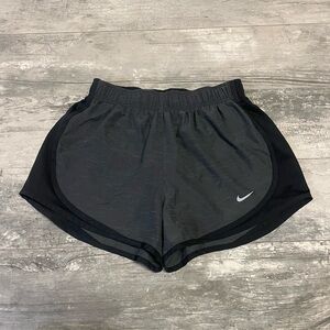 Women’s Black and Grey Nike Dri-Fit Shorts